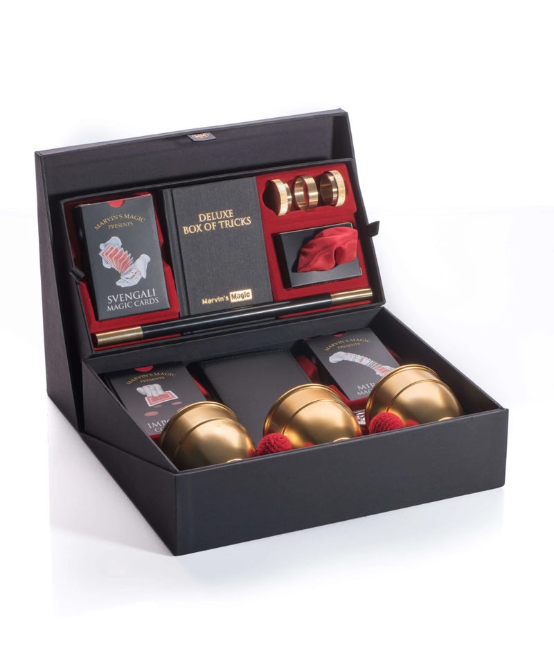 Marvins Magic Marvin’s Magic Deluxe Box of Tricks – 100+ Professional Magic Tricks Set with Premium Props, Collector’s Edition Master Magician Kit - Image 1